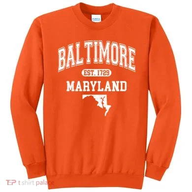Baltimore Maryland Est. 1729 Varsity Sweatshirt