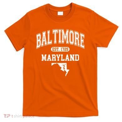 Baltimore Maryland Est. 1729 Varsity T-Shirt