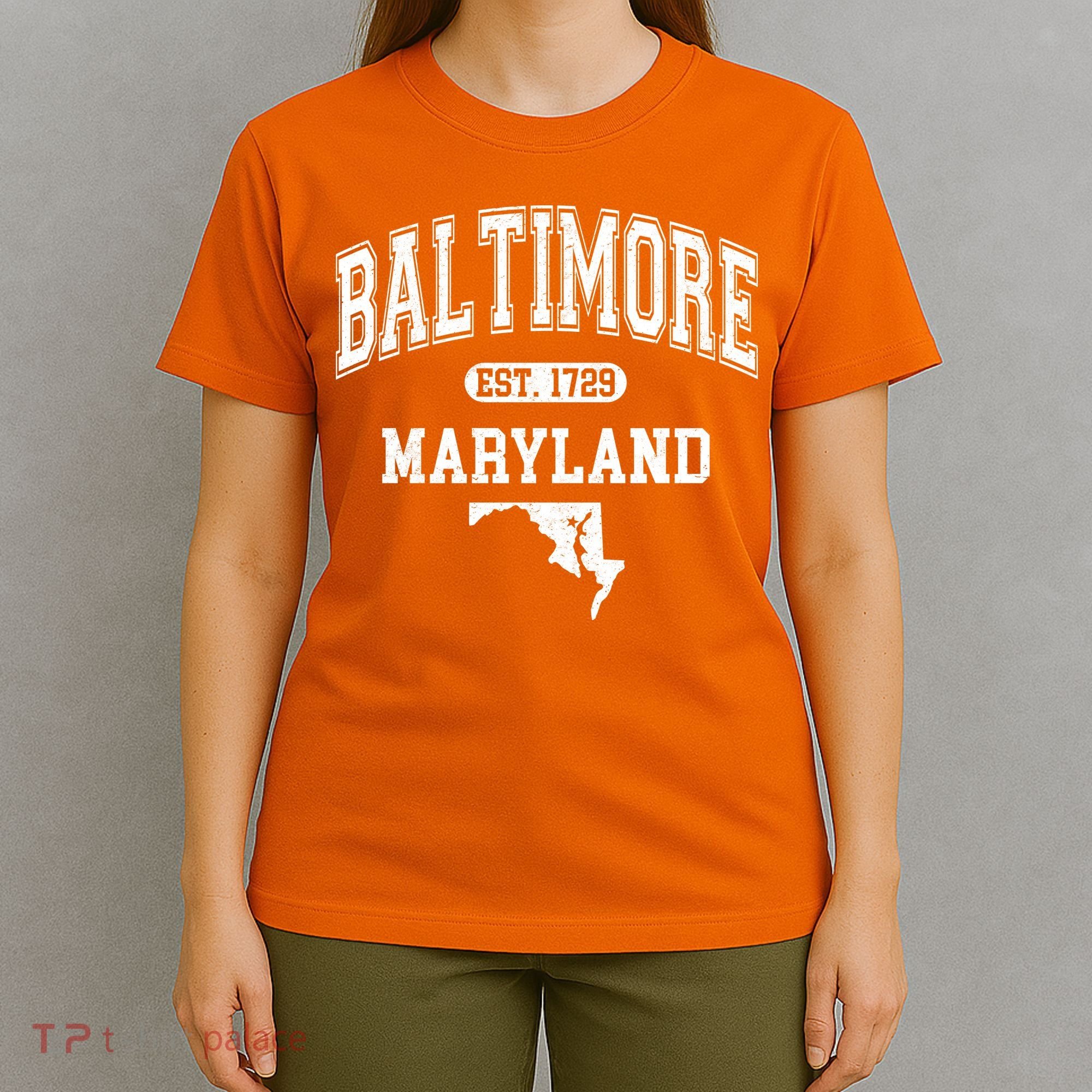 Baltimore Maryland Est. 1729 Varsity T-Shirt
