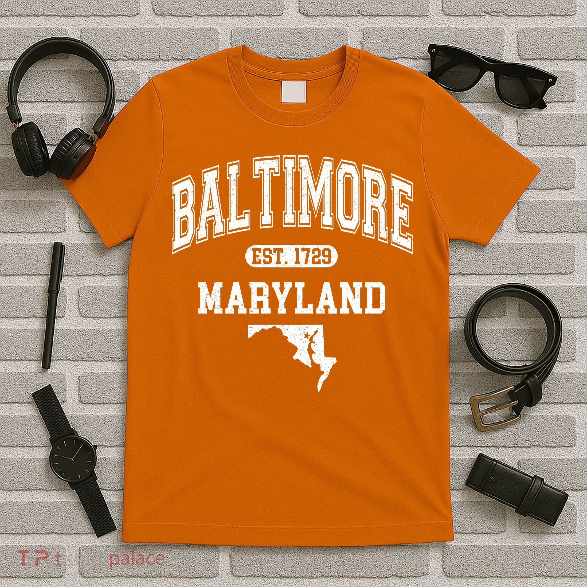 Baltimore Maryland Est. 1729 Varsity T-Shirt