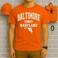 Baltimore Maryland Est. 1729 Varsity T-Shirt thumb 6