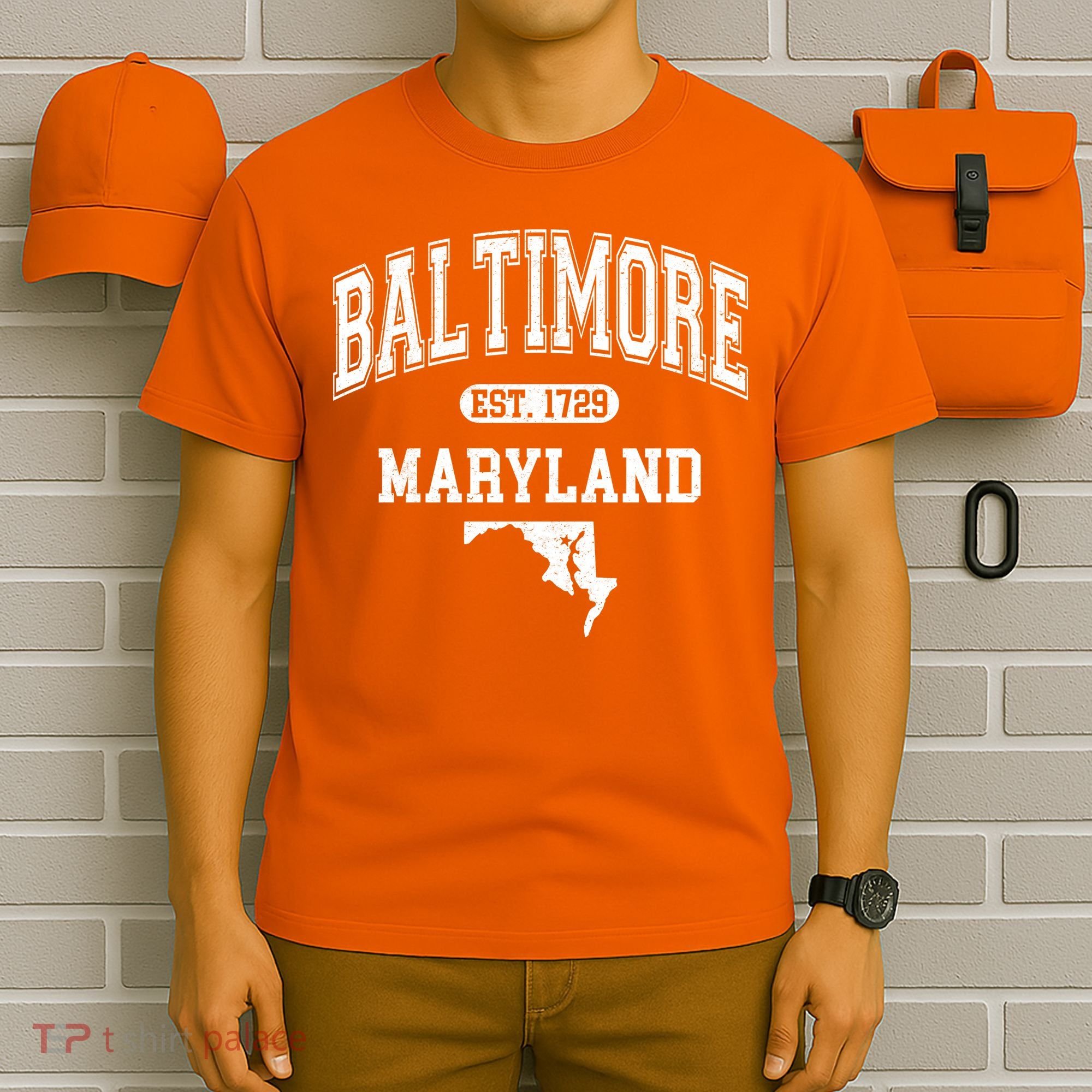 Baltimore Maryland Est. 1729 Varsity T-Shirt