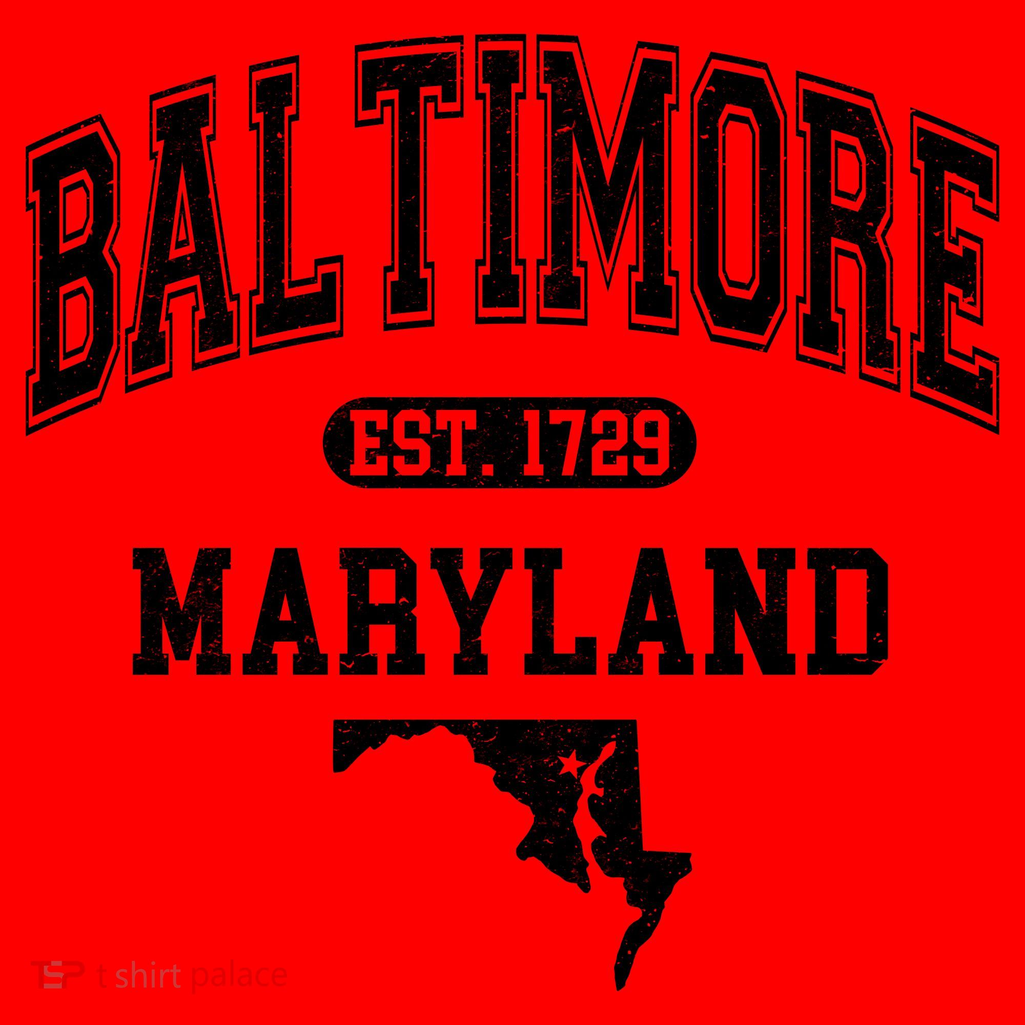 Baltimore Maryland Est. 1729 Varsity Santa Hat