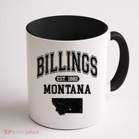 Billings Montana Est. 1882 Varsity Coffee Mug thumb 1
