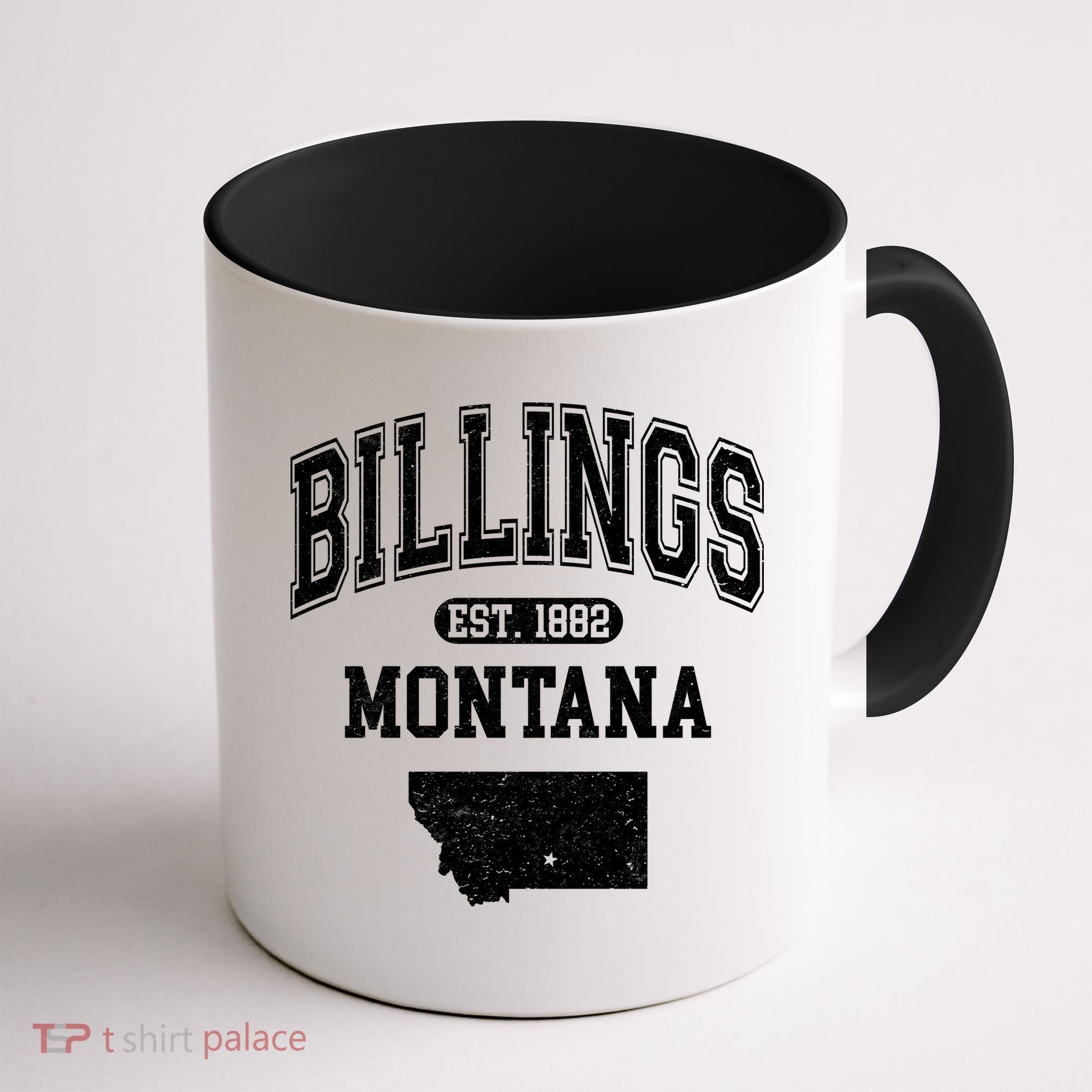 Billings Montana Est. 1882 Varsity Coffee Mug