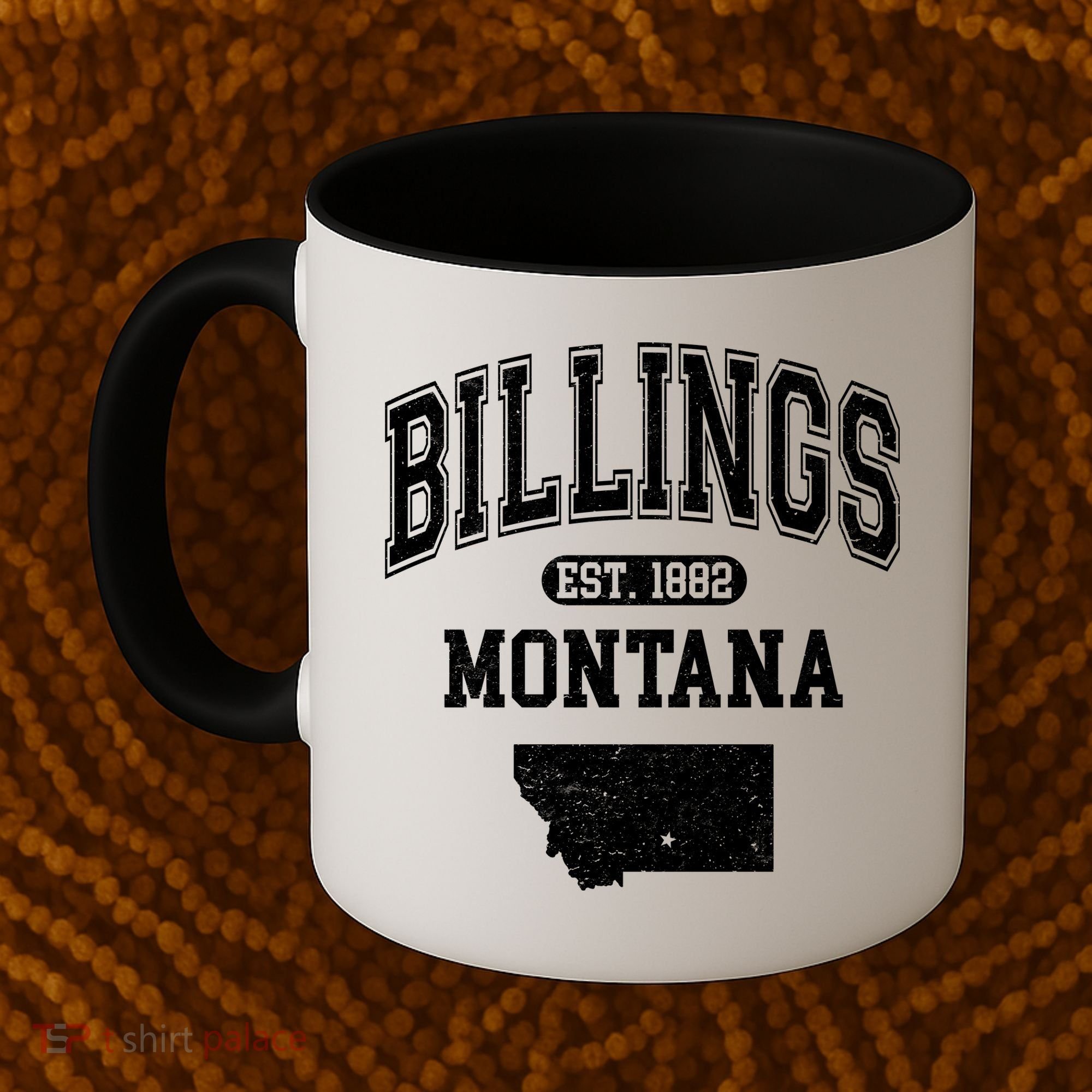 Billings Montana Est. 1882 Varsity Coffee Mug
