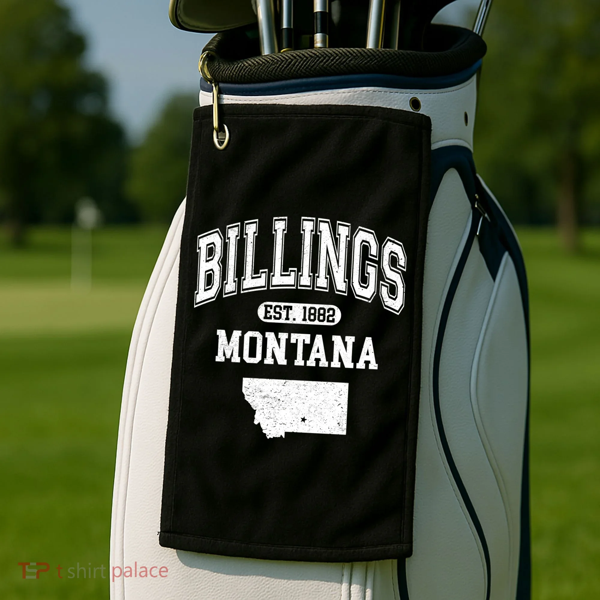 Billings Montana Est. 1882 Varsity Golf Towel