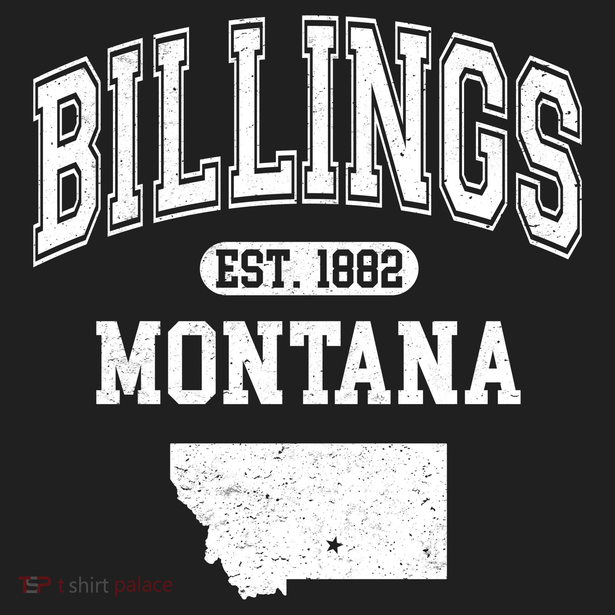 Billings Montana Est. 1882 Varsity Golf Towel