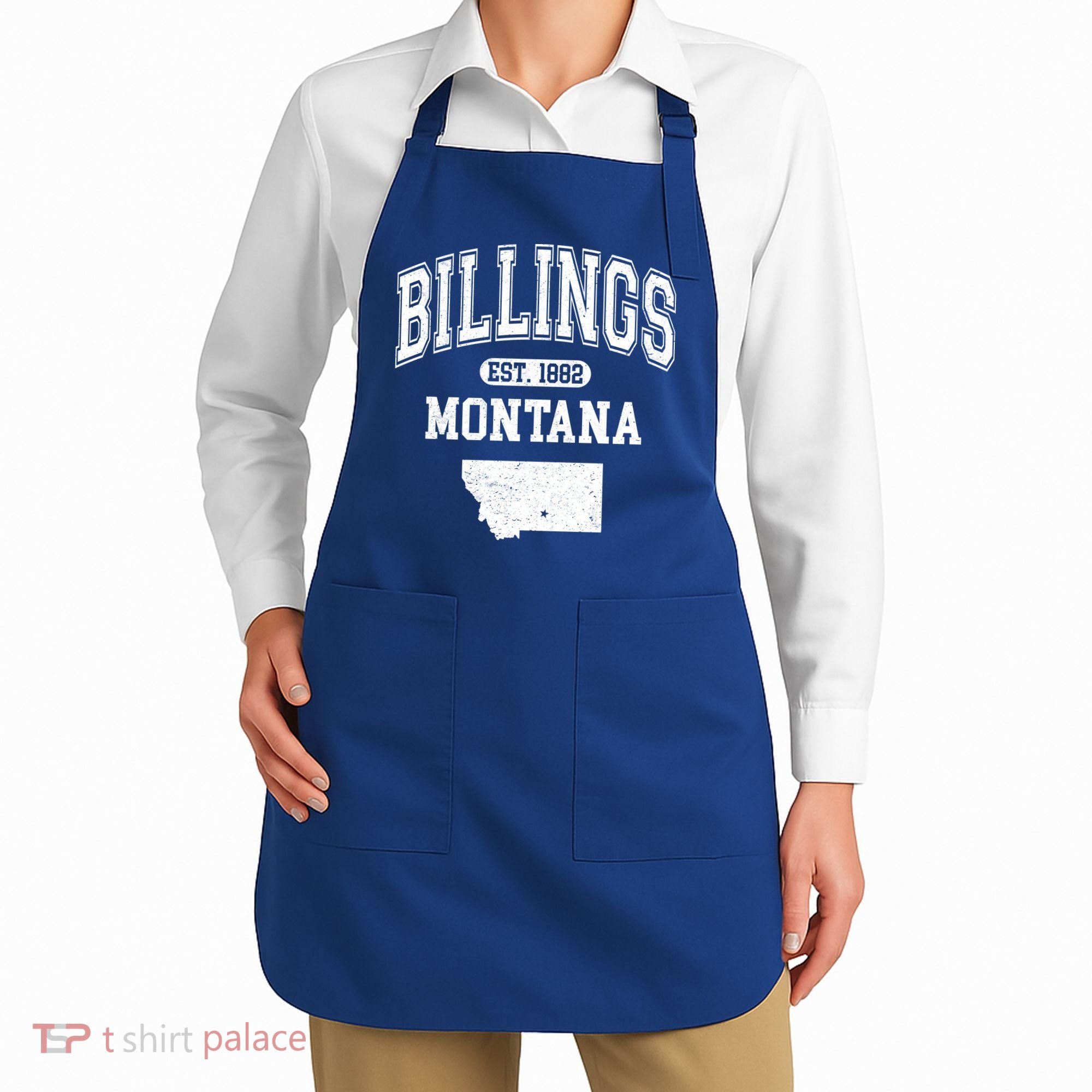 Billings Montana Est. 1882 Varsity Apron