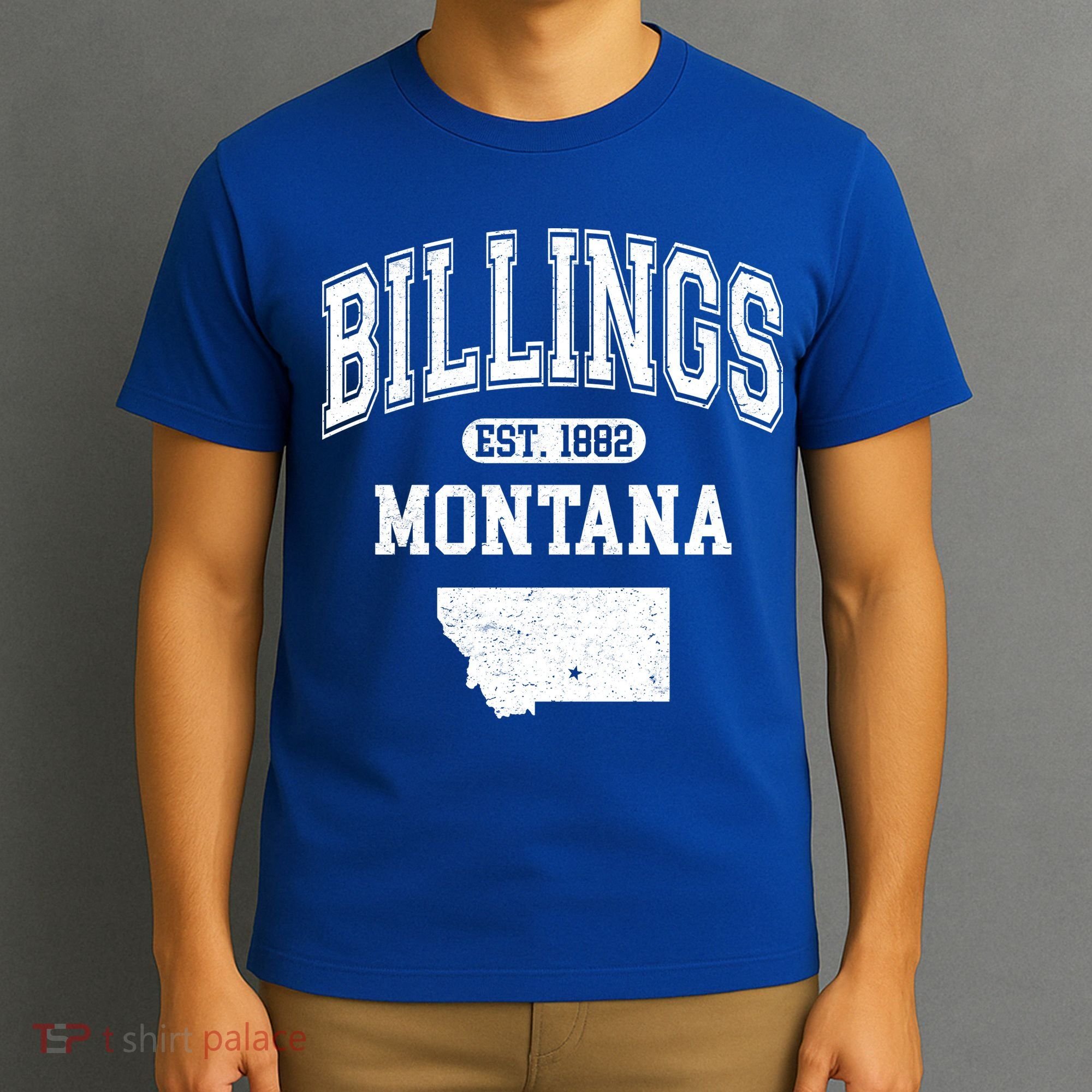 Billings Montana Est. 1882 Varsity T-Shirt