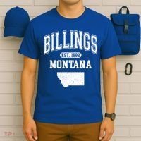 Billings Montana Est. 1882 Varsity T-Shirt thumb 6