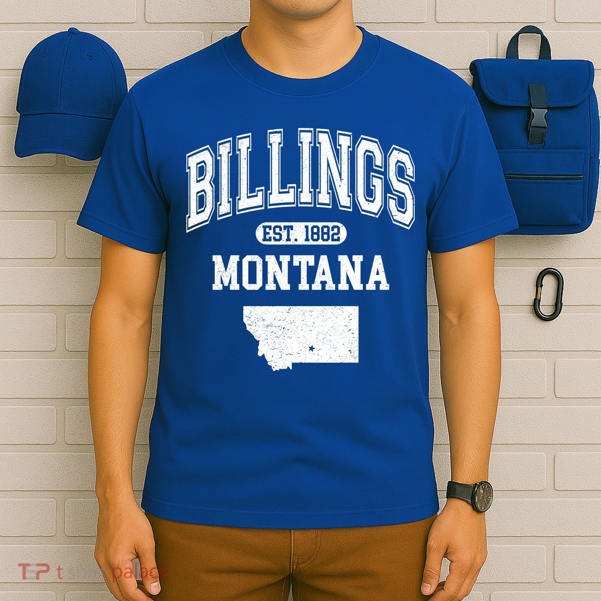 Billings Montana Est. 1882 Varsity T-Shirt