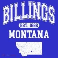 Billings Montana Est. 1882 Varsity Button thumb 1