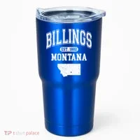 Billings Montana Est. 1882 Varsity Tumbler thumb 0