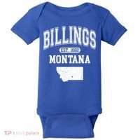Billings Montana Est. 1882 Varsity Baby Bodysuit thumb 0