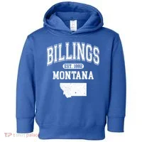 Billings Montana Est. 1882 Varsity Toddler Hoodie thumb 0