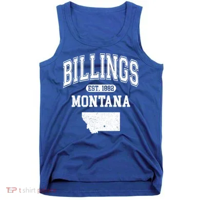 Billings Montana Est. 1882 Varsity Tank Top
