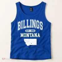 Billings Montana Est. 1882 Varsity Tank Top thumb 2