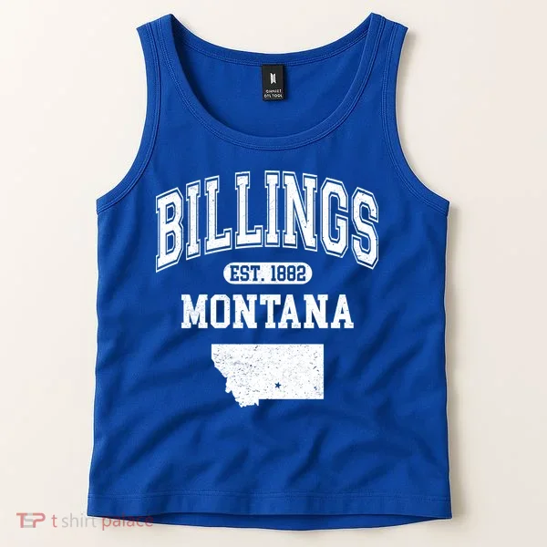Billings Montana Est. 1882 Varsity Tank Top