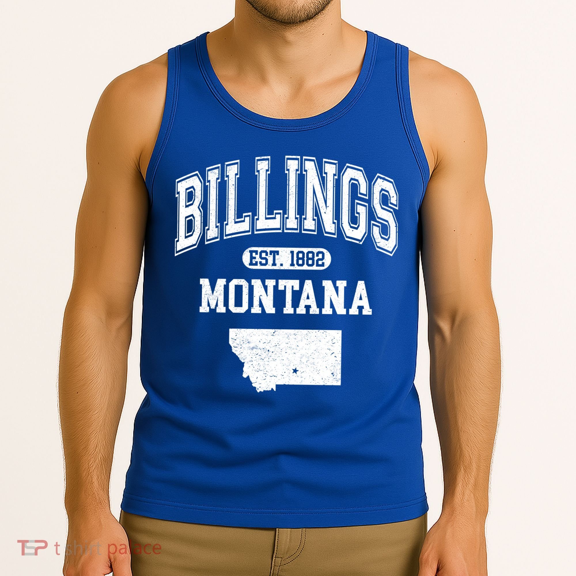 Billings Montana Est. 1882 Varsity Tank Top