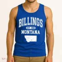 Billings Montana Est. 1882 Varsity Tank Top thumb 3