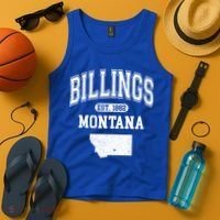 Billings Montana Est. 1882 Varsity Tank Top thumb 4