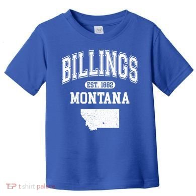 Billings Montana Est. 1882 Varsity Toddler T-Shirt