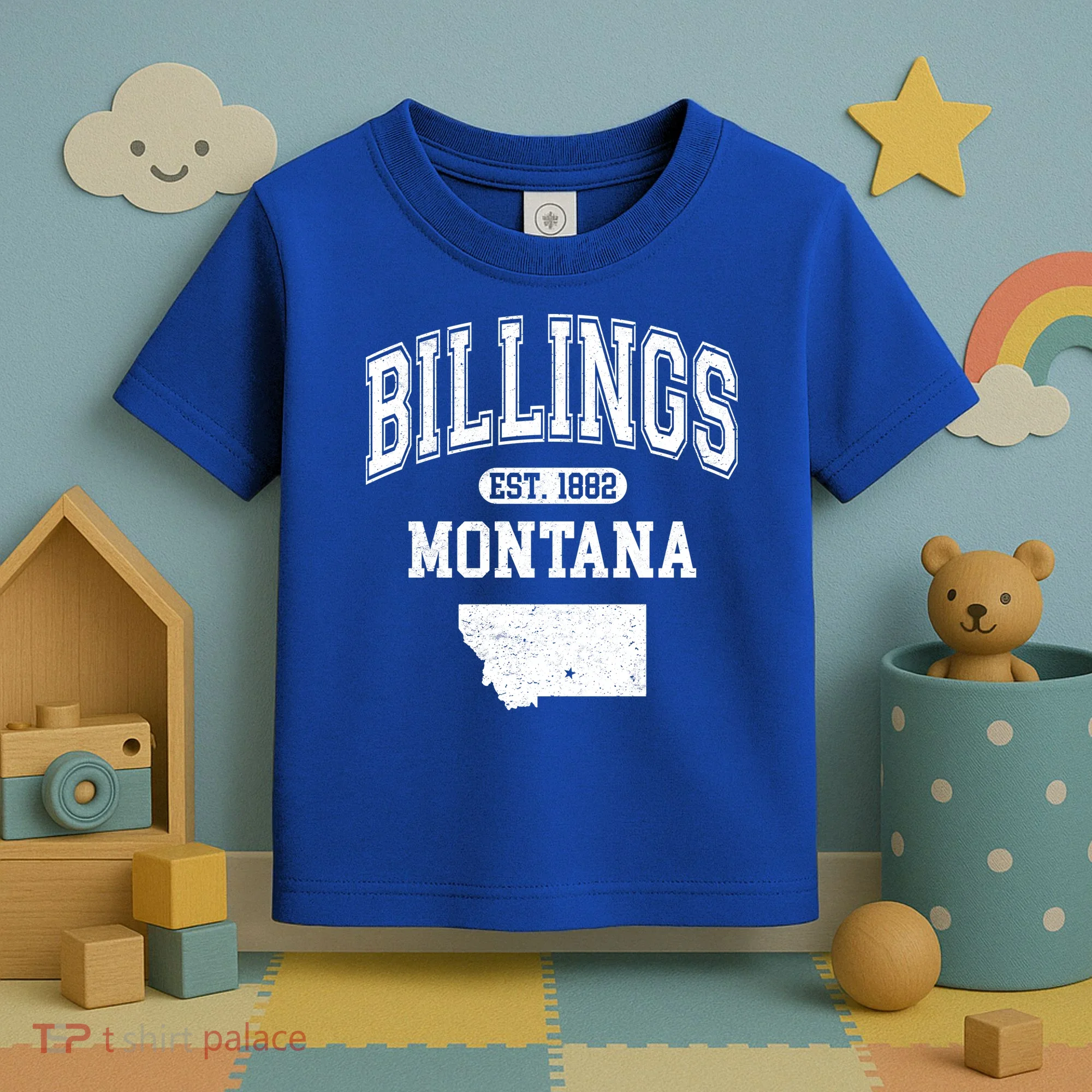Billings Montana Est. 1882 Varsity Toddler T-Shirt