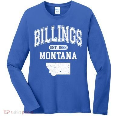 Billings Montana Est. 1882 Varsity Women's Long Sleeve Shirt