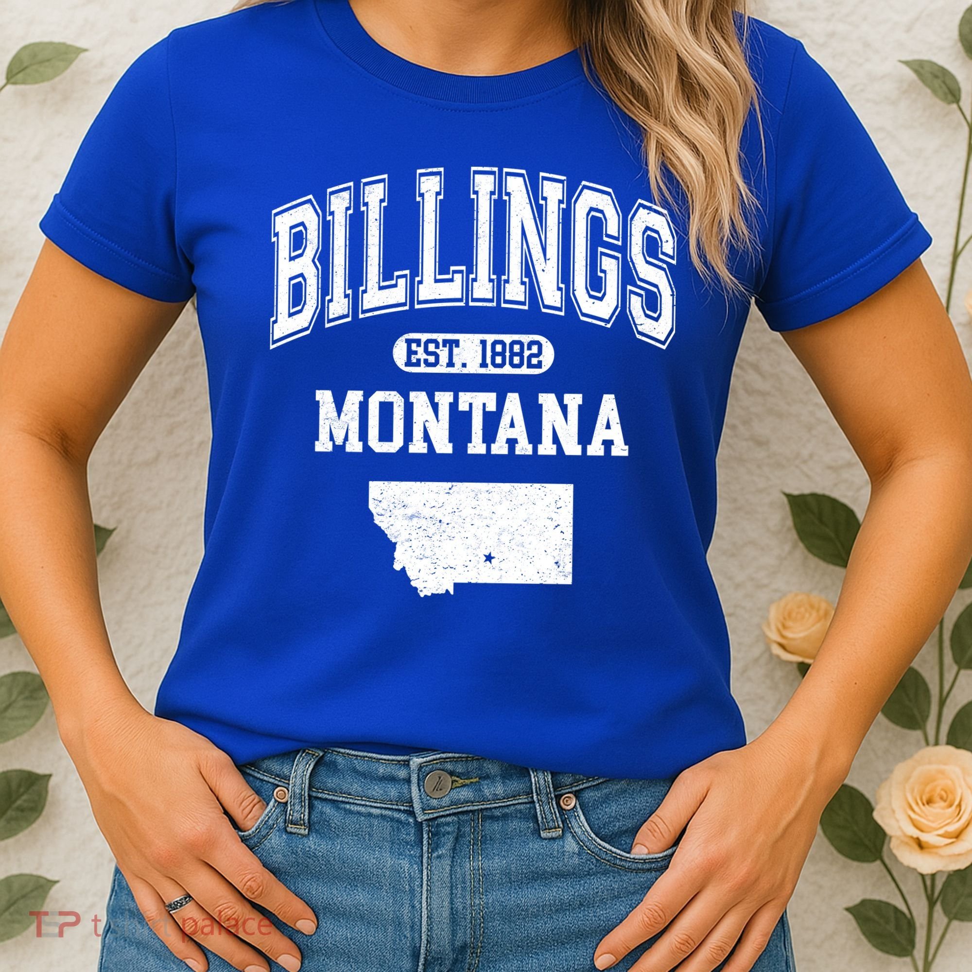 Billings Montana Est. 1882 Varsity Women's T-Shirt