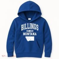 Billings Montana Est. 1882 Varsity Kids Hoodie thumb 0
