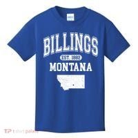 Billings Montana Est. 1882 Varsity Kids T-Shirt thumb 0