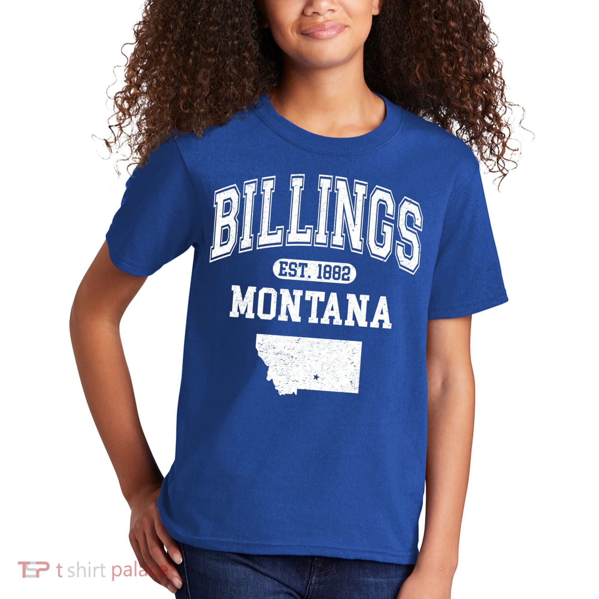 Billings Montana Est. 1882 Varsity Kids T-Shirt