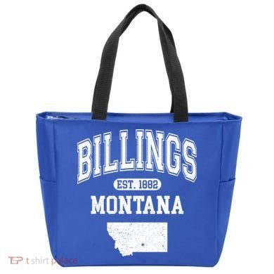 Billings Montana Est. 1882 Varsity Tote Bag