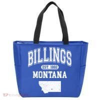 Billings Montana Est. 1882 Varsity Tote Bag thumb 0