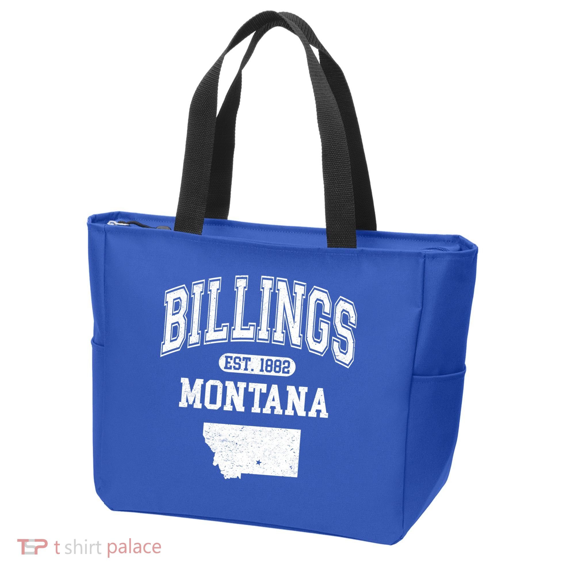 Billings Montana Est. 1882 Varsity Tote Bag