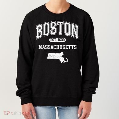 Boston Massachusetts Est. 1630 Varsity Women's Sweatshirt
