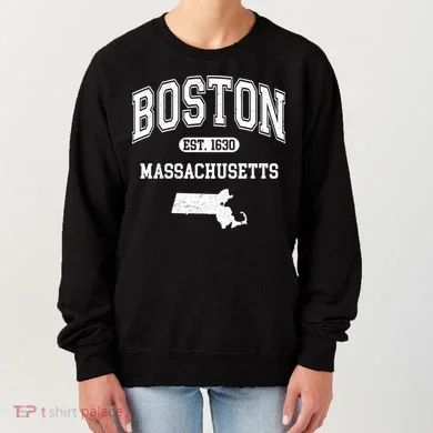 Boston Massachusetts Est. 1630 Varsity Women's Sweatshirt