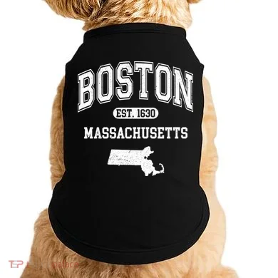 Boston Massachusetts Est. 1630 Varsity Doggie Tank