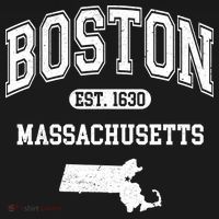 Boston Massachusetts Est. 1630 Varsity Doggie Tank thumb 4