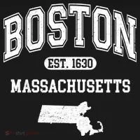 Boston Massachusetts Est. 1630 Varsity Doggie Tank thumb 4