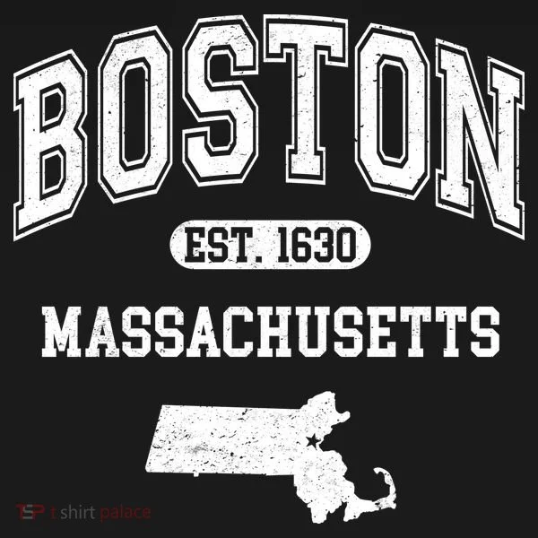 Boston Massachusetts Est. 1630 Varsity Doggie Tank
