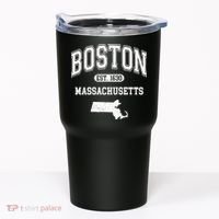 Boston Massachusetts Est. 1630 Varsity Tumbler thumb 0