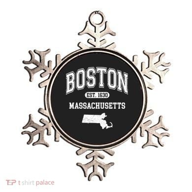 Boston Massachusetts Est. 1630 Varsity Ornament