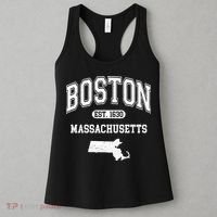Boston Massachusetts Est. 1630 Varsity Women's Tank Top thumb 3