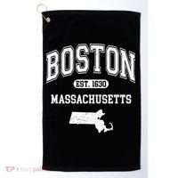 Boston Massachusetts Est. 1630 Varsity Golf Towel thumb 0