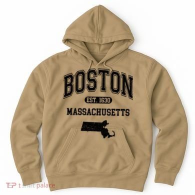 Boston Massachusetts Est. 1630 Varsity Hoodie