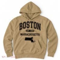 Boston Massachusetts Est. 1630 Varsity Hoodie thumb 0