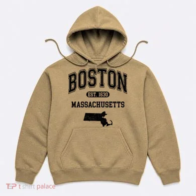 Boston Massachusetts Est. 1630 Varsity Hoodie
