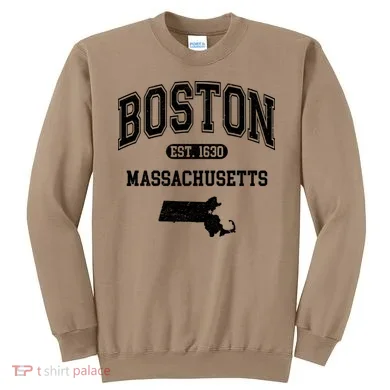 Boston Massachusetts Est. 1630 Varsity Sweatshirt